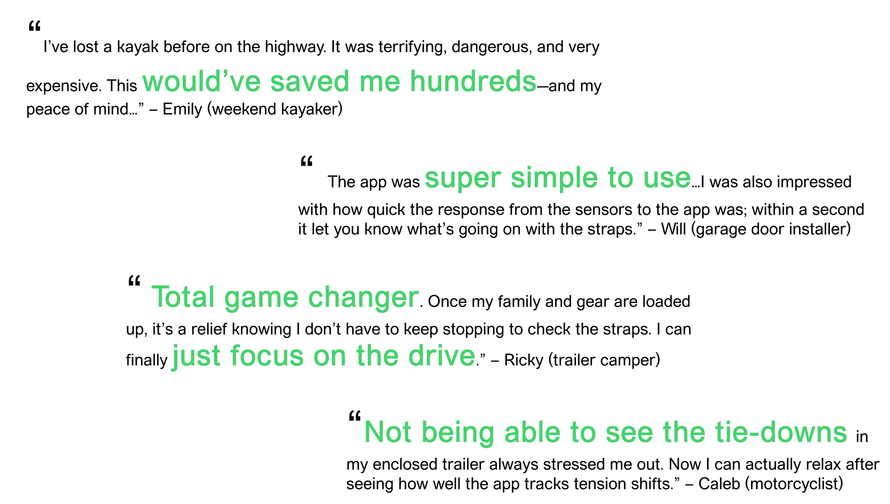 Strap Sentry Beta Testimonials Strap Sentry Beta Testimonials